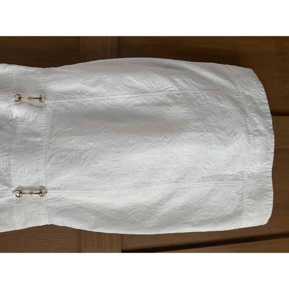 Vineyard Vines For Kentucky Derby White Textured Mini Dress Women’s size 6 - Picture 3 of 12